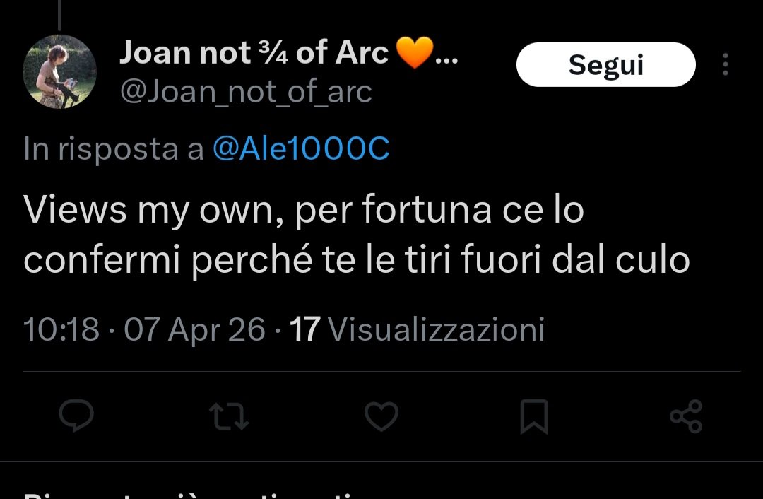 Giovannuccio mi ha bloccata🤩
Hai Sempre e solo 1 argomento Giovannuccio... sempre e solo quello... chissà perché