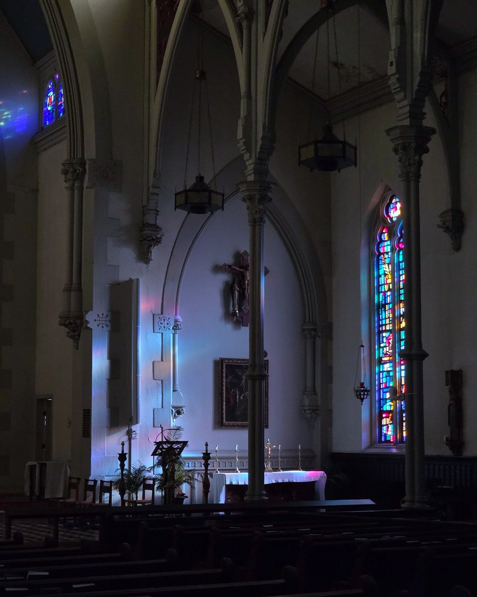 "One of my favorite parts of working at ASA is the quiet moments alone with Jesus in the tabernacle. It's a constant reminder of why I'm doing this. Recently I came in to work and found the morning light streaming through the stained glass and I had to get some pictures."
–Julian