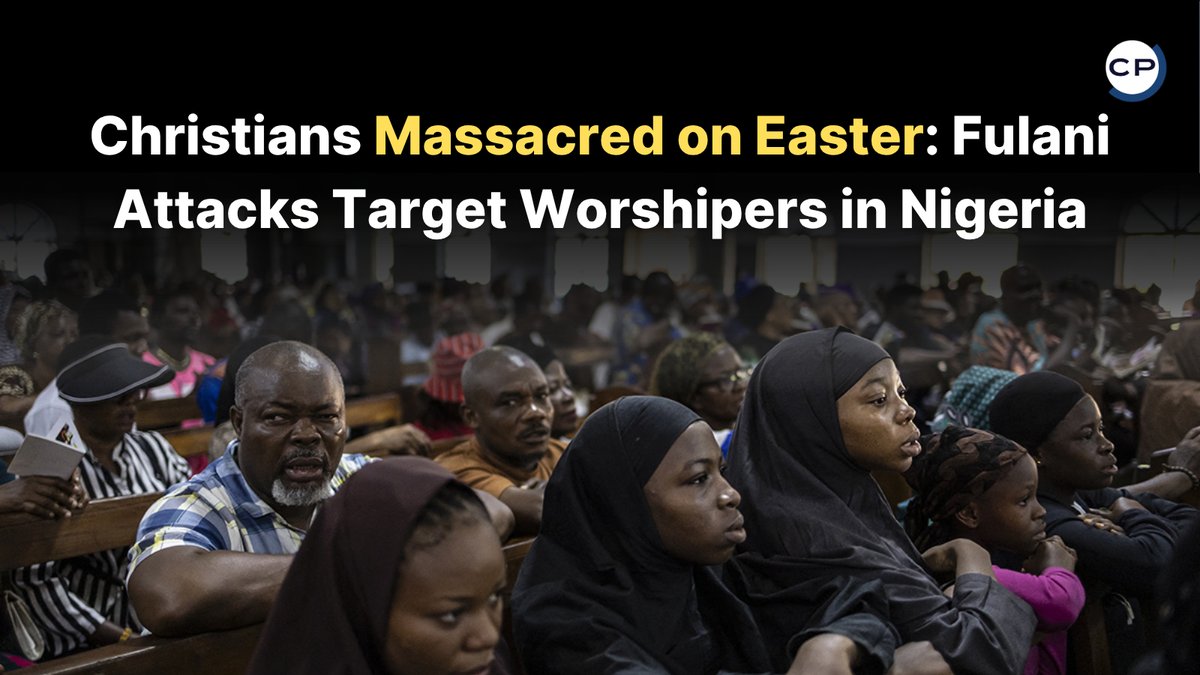 ChristianPost's tweet image. On Easter Sunday, Fulani militants reportedly attacked Nigerian churches, killing worshipers mid-service. Pray, and see why this crisis can’t be ignored.
#Nigeria #PersecutedChurch #EasterSunday #ChristianNews #PrayForNigeria
🔗 dlvr.it/TRwGHV