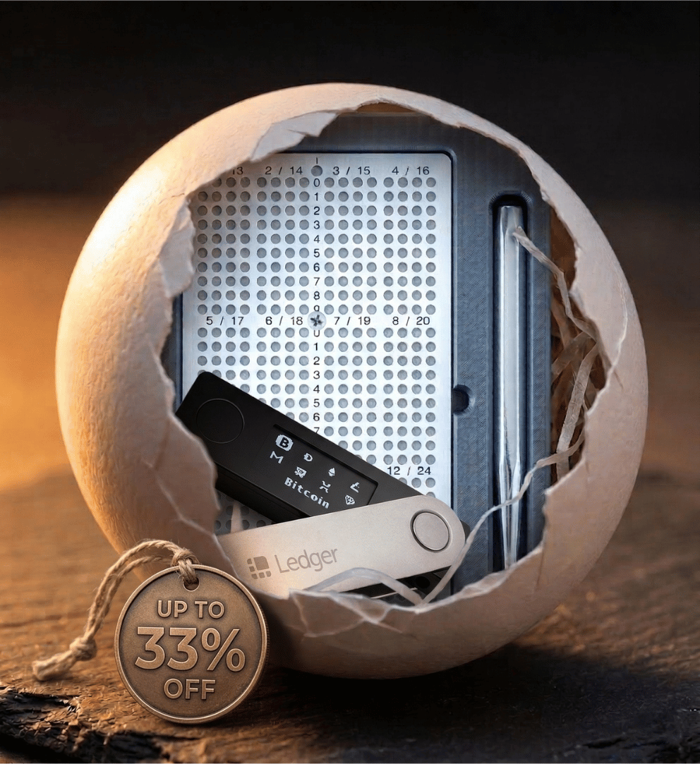 KryptoDots's tweet image. Rebirth Your Security

🐣🔐 New season. New habits. New level of security. 33% off Kryptodots, 30% off Ledger. Time to upgrade your backup. #EasterReset #CryptoSecurity #Kryptodots