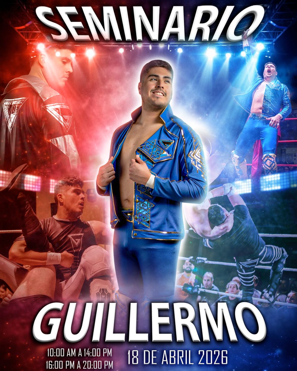 NtweCadiz's tweet photo. 🤼 SEMINARIO GUILLERMO 🤼

El próximo día 18 de Abril tendremos un seminario de uno de los luchadores más 🔝 de España

- Actual campeón máximo de Rcw
- Actual campeón por parejas de Rcw
- Ha luchado en wxw 🇩🇪, APC 🇫🇷, OTT 🇮🇪
-El humilde 
-El amigo de tu mejor amigo

¡LIIISSTO! https://t.co/vQyTypaUCa