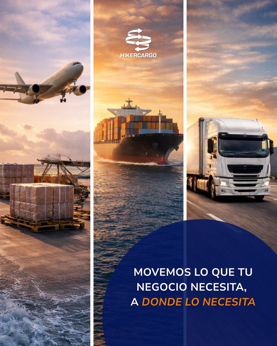 HikerCargoL's tweet photo. Donde sea, como sea, llegamos🌍

Tu carga en movimiento, siempre✈️🚢🚛

#HikerCargo #Transporte #Logística #EficienciaLogística #SolucionesLogísticas https://t.co/uPs8s10wsG