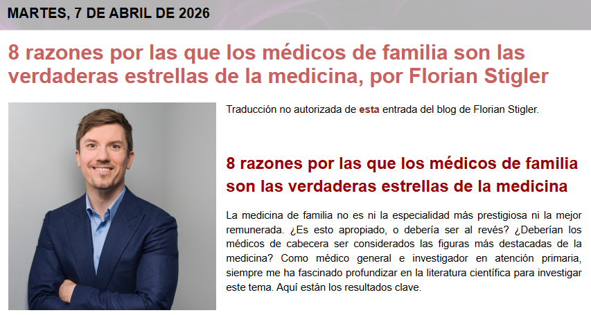 JuanSimo_SDyAP's tweet photo. 8 razones por las que los médicos de familia son las verdaderas estrellas de la medicina, por Florian Stigler
https://t.co/q1xdDA3GX7 https://t.co/HCURkU3tYp