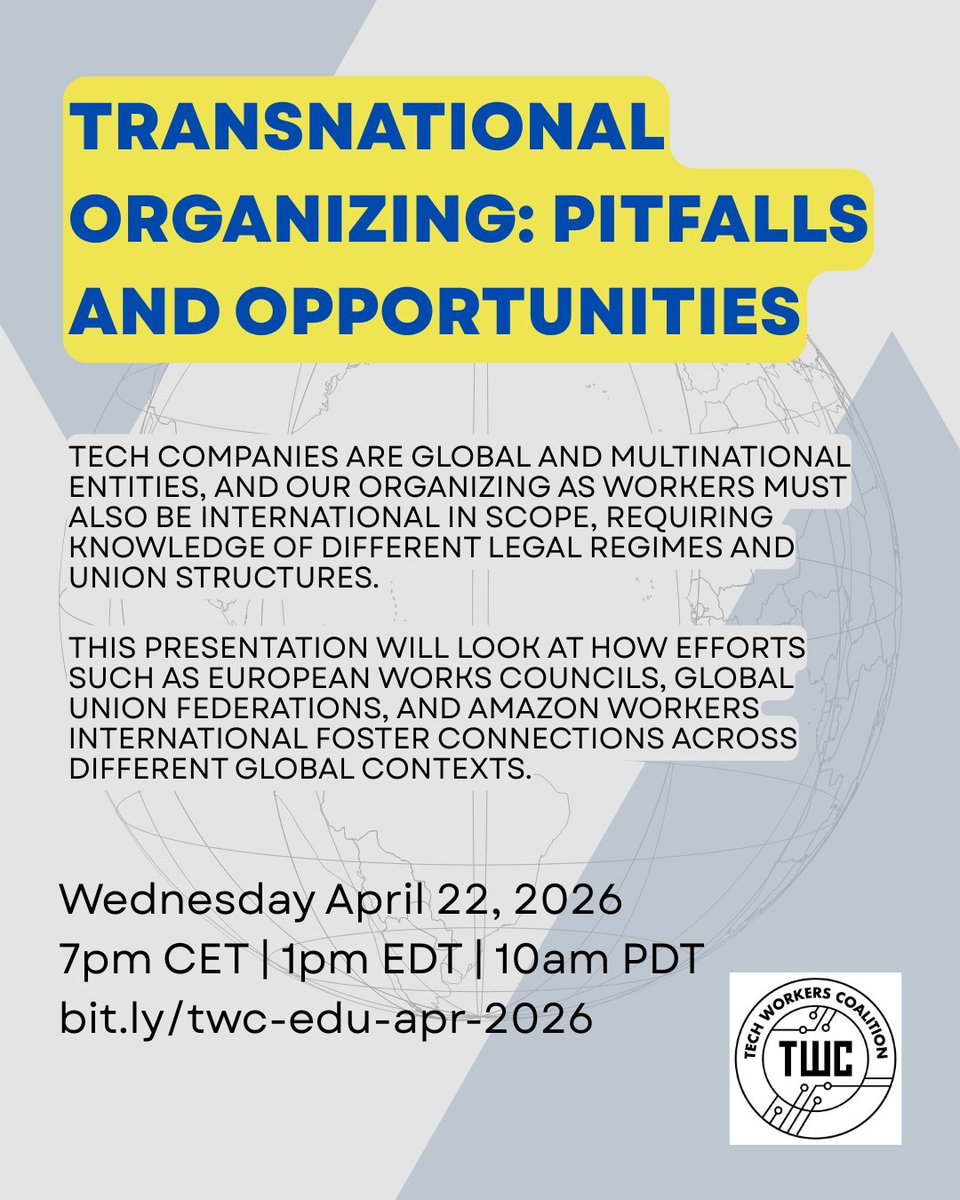 Tech Workers Coalition tweet media