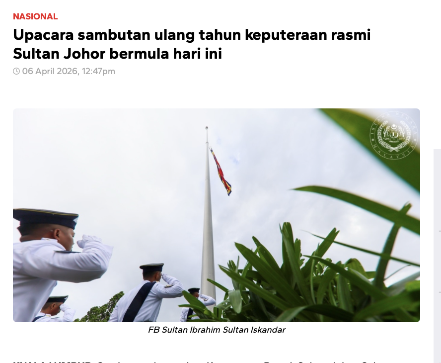 Daulat Tuanku. Semoga tahun ini membawa lebih kestabilan, kejujuran dan negara yang bebas daripada isu yang sering berulang. Rakyat hanya mahu sistem yang telus dan adil. Mungkin ini masa terbaik untuk perubahan sebenar. Kita semua pun harap begitu, kan?