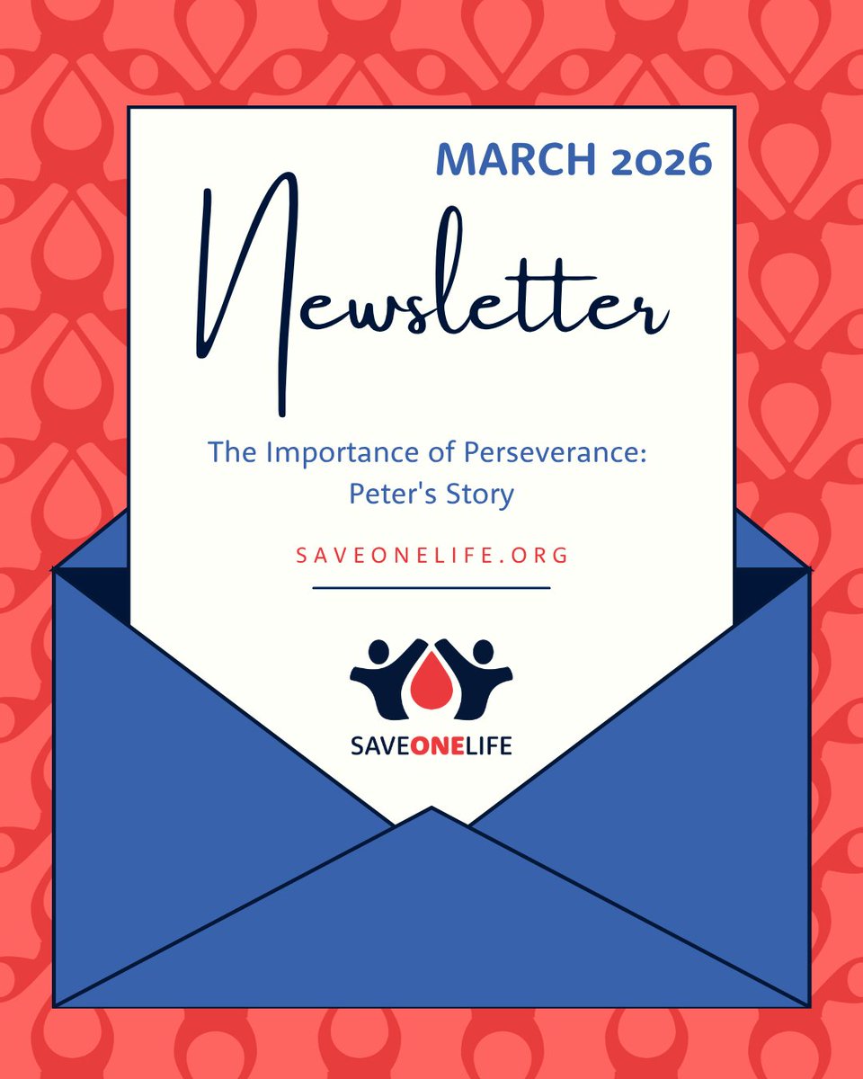 SaveOneLifeInc's tweet photo. Check out the latest from Save One Life!

Read here: https://t.co/mdmky9Fos6

#saveonelife #hemophilia #bleedingdisorders #newsletter #inspiring https://t.co/1vBtM8J2ef
