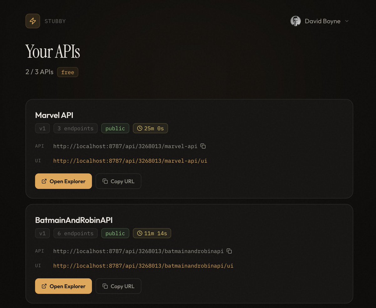 boyney123's tweet image. Been fucking around with CloudFlare, learning about durable objects, Agent SDK and Dynamic workers.

Built this POC, that lets you describe an API you want, dynamic worker builds/hosts it, each user has it's own durable object and APIs + State.

Been super fun 🤩