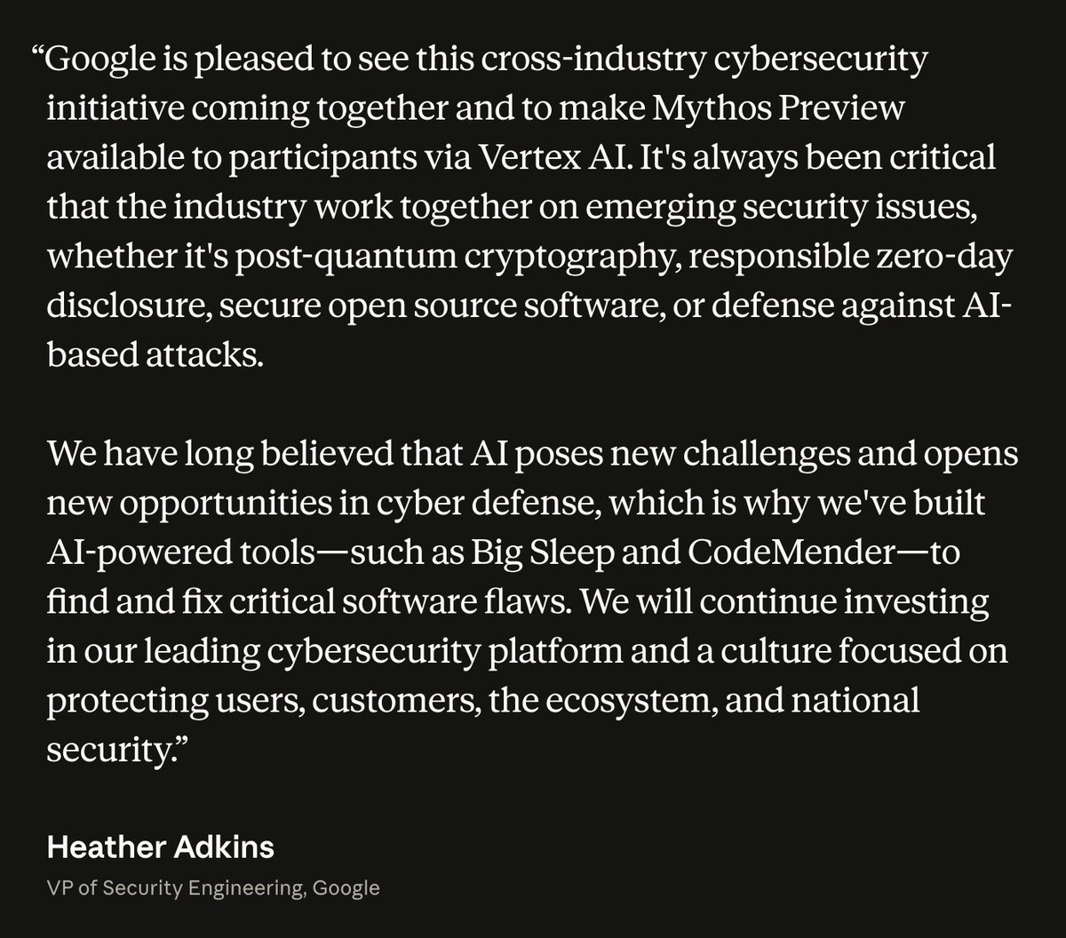 Heather Adkins - Ꜻ - Spes consilium non est tweet media