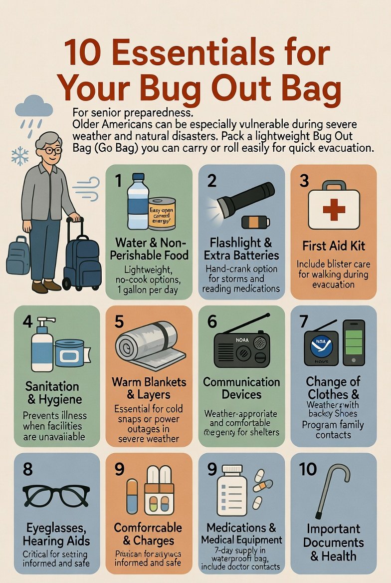 wefwantuded2030's tweet image. #PrepperMom  For all the seniors out there.  Did I forget anything ?