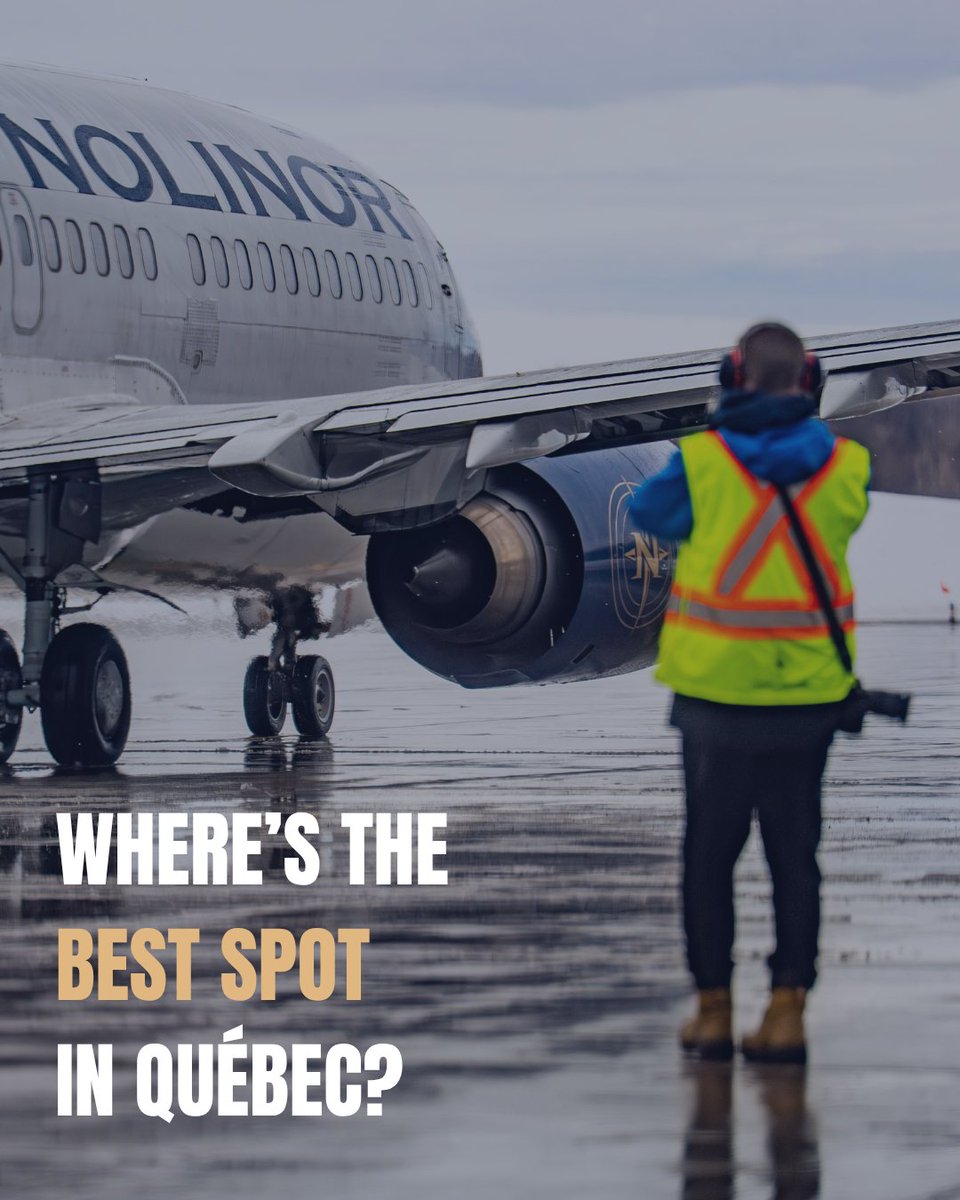 nolinoraviation's tweet image. Calling all plane spotters in Quebec! 👀 ✈️

Let’s build the ultimate spotting map together.

👉 Drop your location in the comments
👉 Or tag your spotting partner

#PlaneSpotting #Spotters #Aircraft #Nolinor
