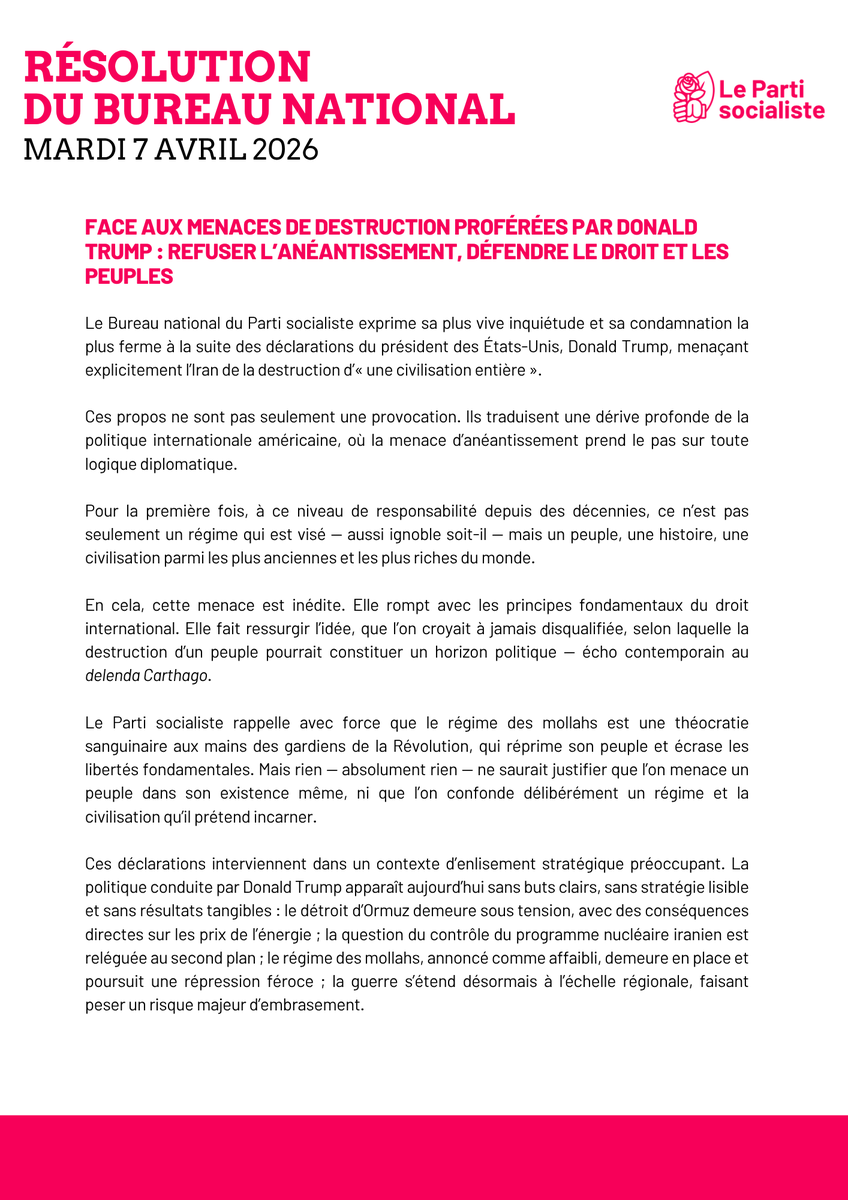 Parti socialiste tweet media