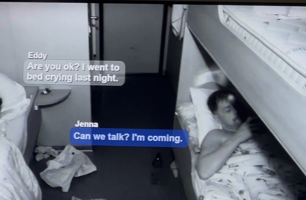 esteco2's tweet image. No Jenna. Eddy isn’t being manipulated by Alesia. He’s manipulating you with these bullshit sympathy texts #Belowdeckdownunder