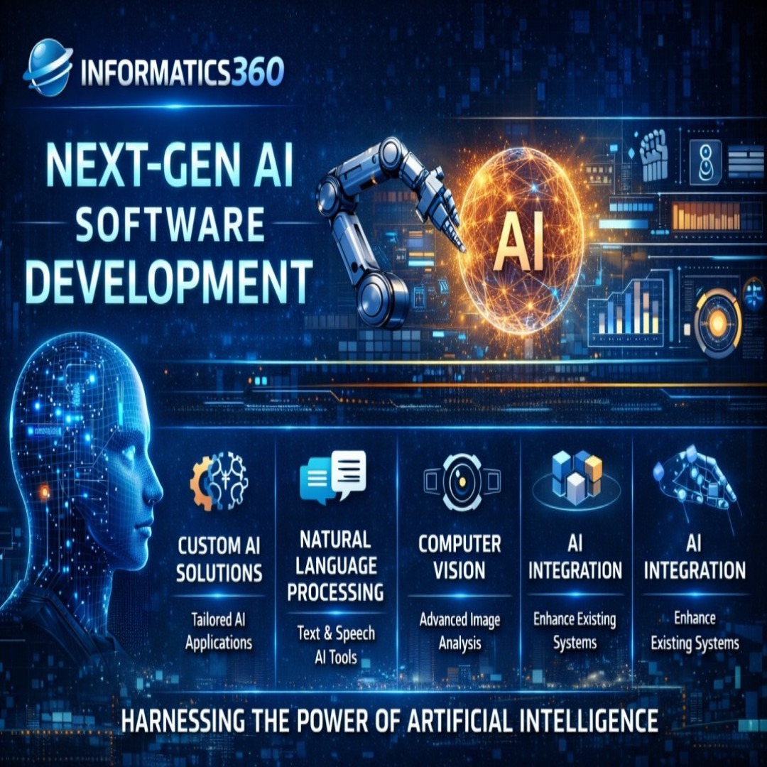 Informatics_360's tweet photo. Build smarter software with next-gen AI 🚀

Automate processes, unlock insights &amp; scale faster with intelligent solutions.

Stay ahead in the AI-driven future.

👉 https://t.co/TLfGL37jSH

#AI #AISoftware #TechInnovation #DigitalTransformation https://t.co/uAWA0TOu7H
