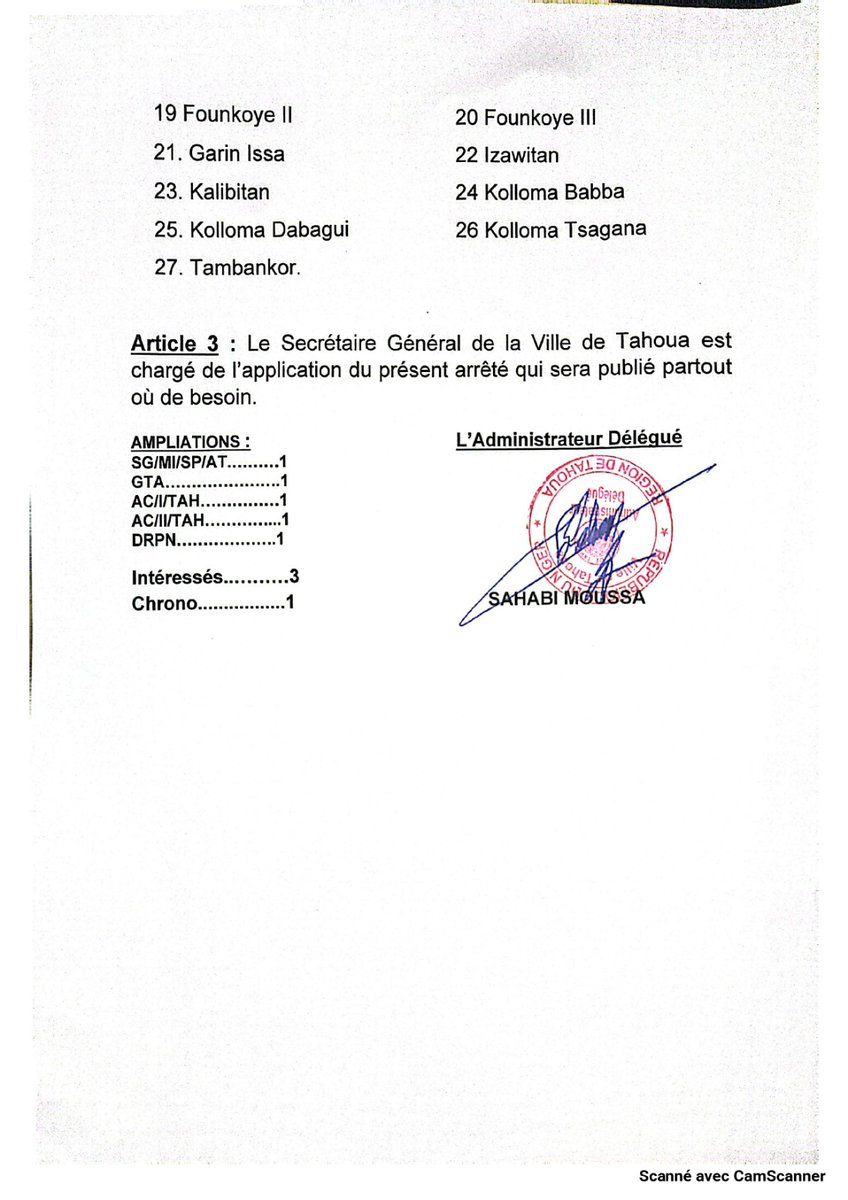 aboubacarybarma's tweet photo. #Niger #Insécurité
#Tahoua: Arrêté portant #interdiction de la #circulation des #motos (Kabou-Kabou) et #tricycles (Adaidaita), au delà du territoire de la #Ville_de_Tahoua. (Maire de la Ville) https://t.co/I3TUtDKPmv
