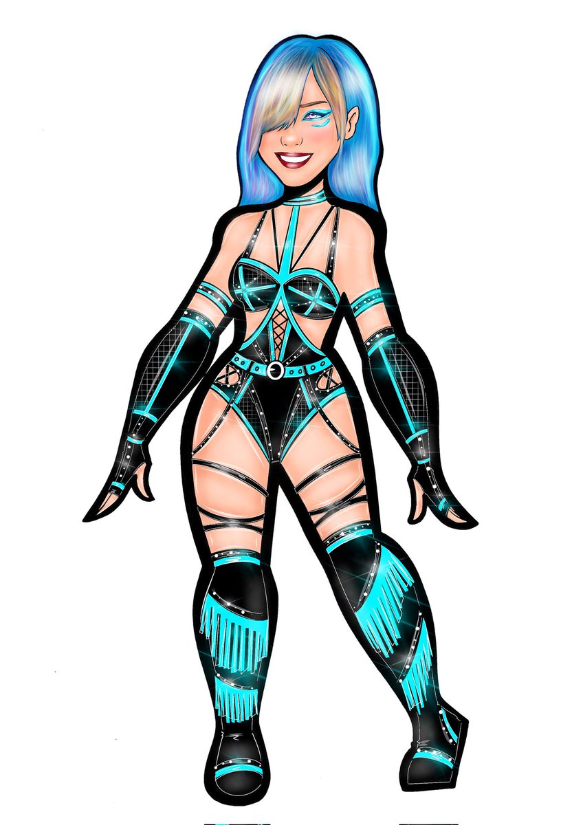 Wonder_draw04's tweet photo. New gears designs for @WWEAsuka &amp; @KAIRI_official https://t.co/JdWbvzbo9z
