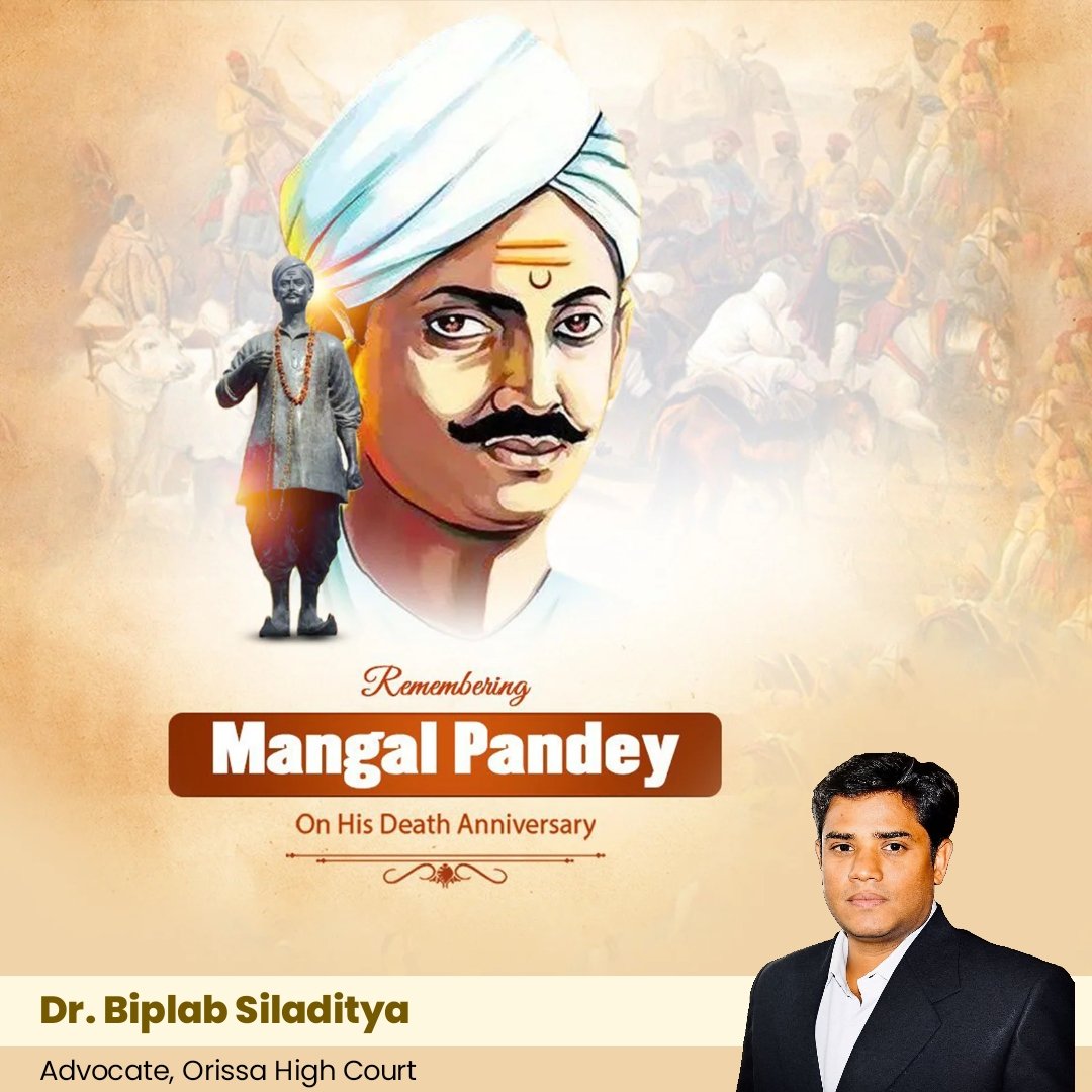 On the death anniversary of Mangal Pandey, we pay tribute to the brave freedom fighter whose courage ignited the spark of the 1857 revolt against British rule. His sacrifice remains a symbol of patriotism and resistance.
#MangalPandey #FreedomFighter #1857Revolt #IndianHistory