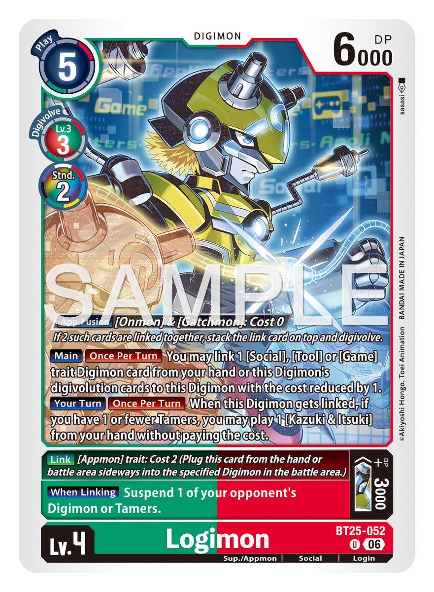 digimon_tcg_EN's tweet image. [REVEALS]

Hello Digimon Tamers!
Today’s cards are [BT25-052 Logimon] and [BT25-056 Bootmon]!

BOOSTER DUAL REVOLUTION [BT-25]
In stores May, 2026!
world.digimoncard.com/products/pack/…

#DigimonCardGame
#DigimonTCG
#Digimon