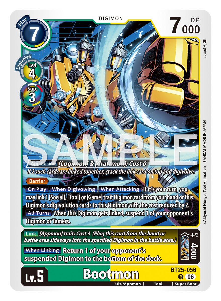 digimon_tcg_EN's tweet image. [REVEALS]

Hello Digimon Tamers!
Today’s cards are [BT25-052 Logimon] and [BT25-056 Bootmon]!

BOOSTER DUAL REVOLUTION [BT-25]
In stores May, 2026!
world.digimoncard.com/products/pack/…

#DigimonCardGame
#DigimonTCG
#Digimon