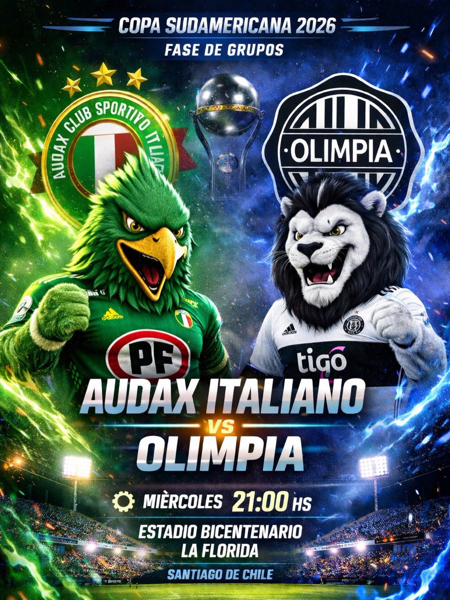 OlimpiaLegasy's tweet photo. ⚫⚪ Olimpia 🆚 Audax Italiano.

➡️ Armá tu equipo ahora en Olimpia Play
https://t.co/t0BWHYVMA7 https://t.co/DnL1WbMkqq