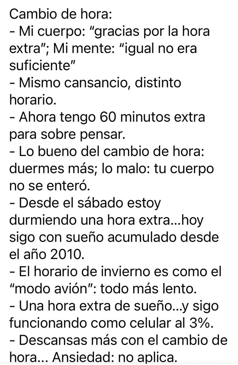 #cambiodehora #HorarioDeInvierno #PaoReflexiones