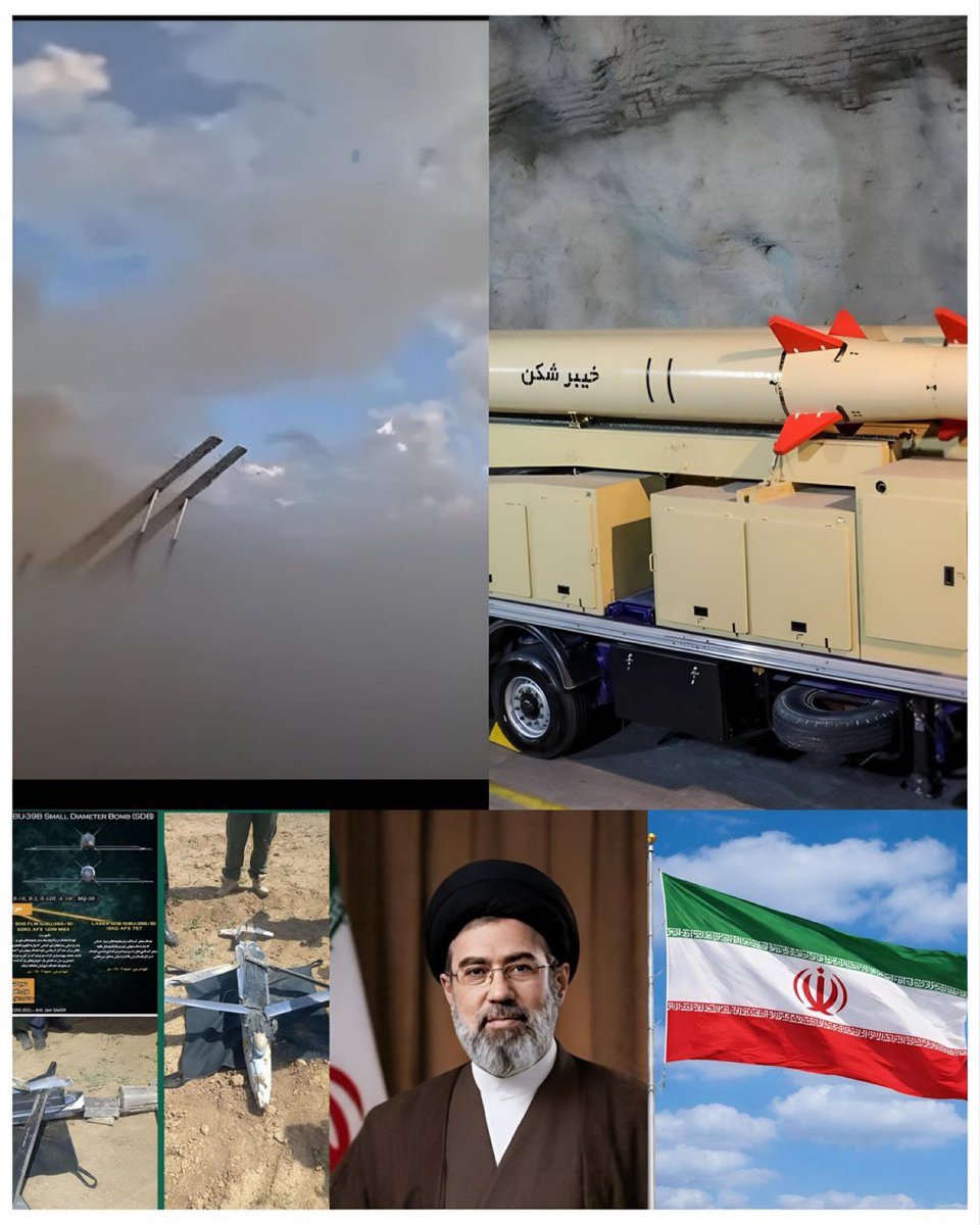 TheSearch01's tweet photo. Iran announced two surprises today.

First: The announcement of dual-launch missile platforms capable of firing weapons in pairs.

After Trump claimed to have destroyed 100% of missile launchers, the Iranians unveiled a dual-launch platform. So, if you weren't satisfied with one, we've given you two!

This development significantly enhances Iran's ability to launch missiles in greater quantities and, consequently, with greater impact.

Second: The successful capture and landing of a GBU-39 SDB bunker-buster bomb.

#Iran has previously accomplished this with several American weapons, successfully developing domestically similar versions or suitable countermeasures.

This bomb will undergo reverse engineering to determine its specific technology and associated advanced techniques. This represents a major breakthrough for the American military, paving the way either for the development of similar weapons through domestic efforts or for the creation of a countermeasure that renders it ineffective.
