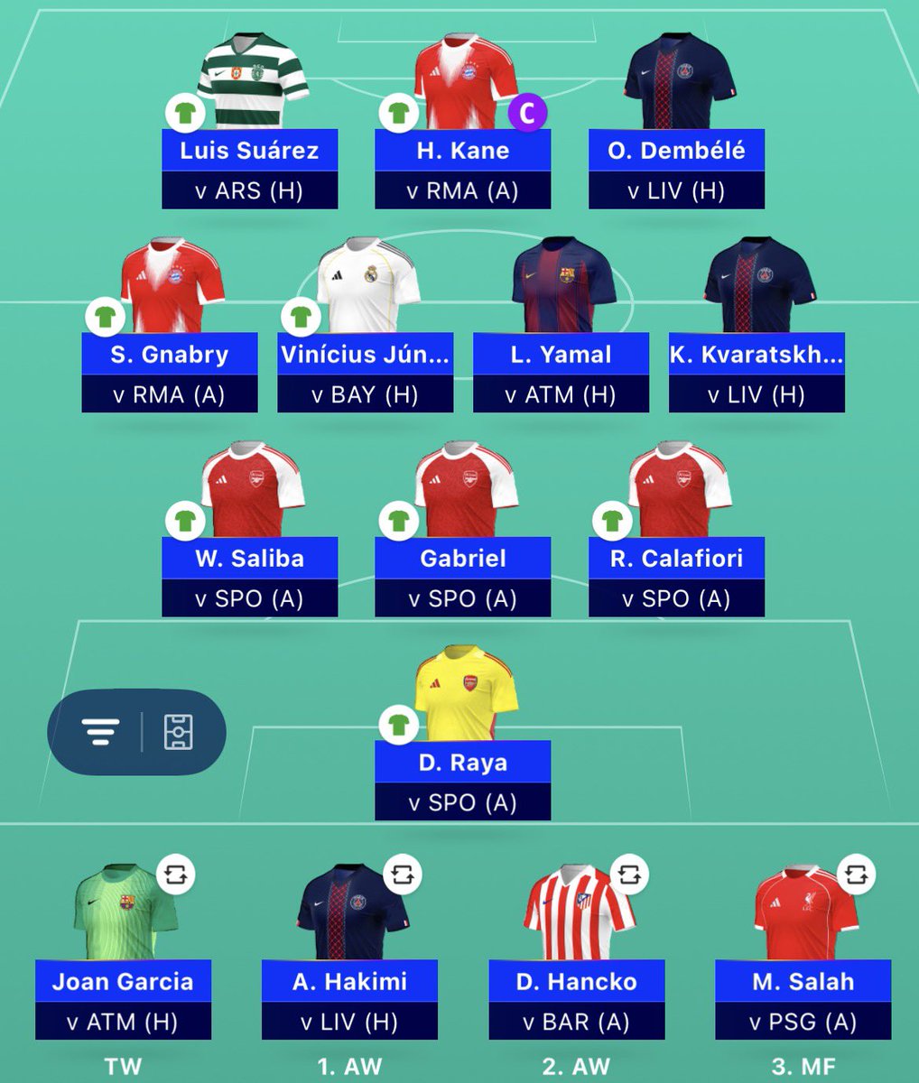 Fantasy Beercules ⚽️ UCL Fantasy & FPL tweet media