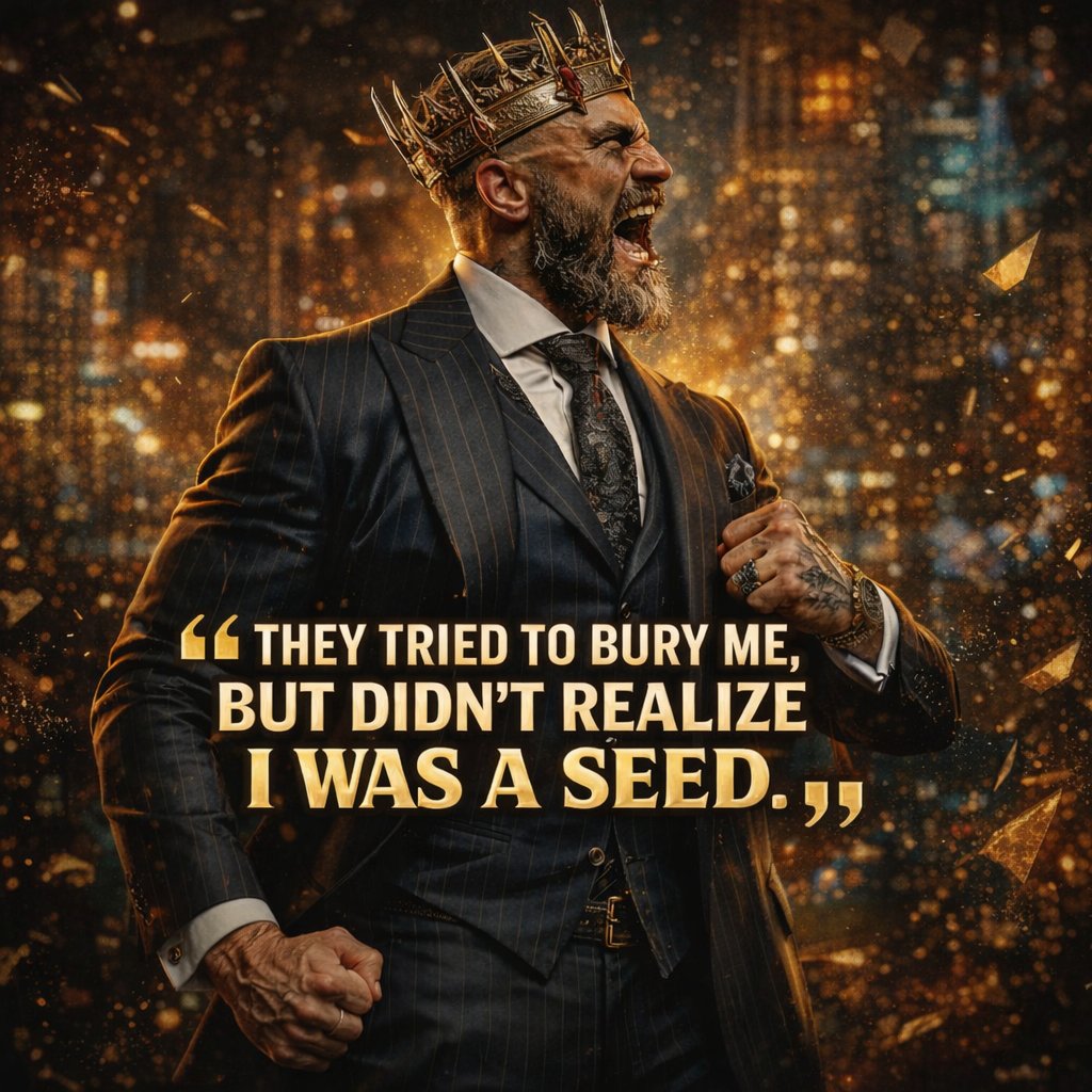 A boss isn’t made in comfort…
He’s forged in pressure, chaos, and isolation.
They buried a man…
They awakened a KING. 🏆

#Mindset #SuccessQuotes #StayHungry #BossMentality #RiseUp #MotivationDaily