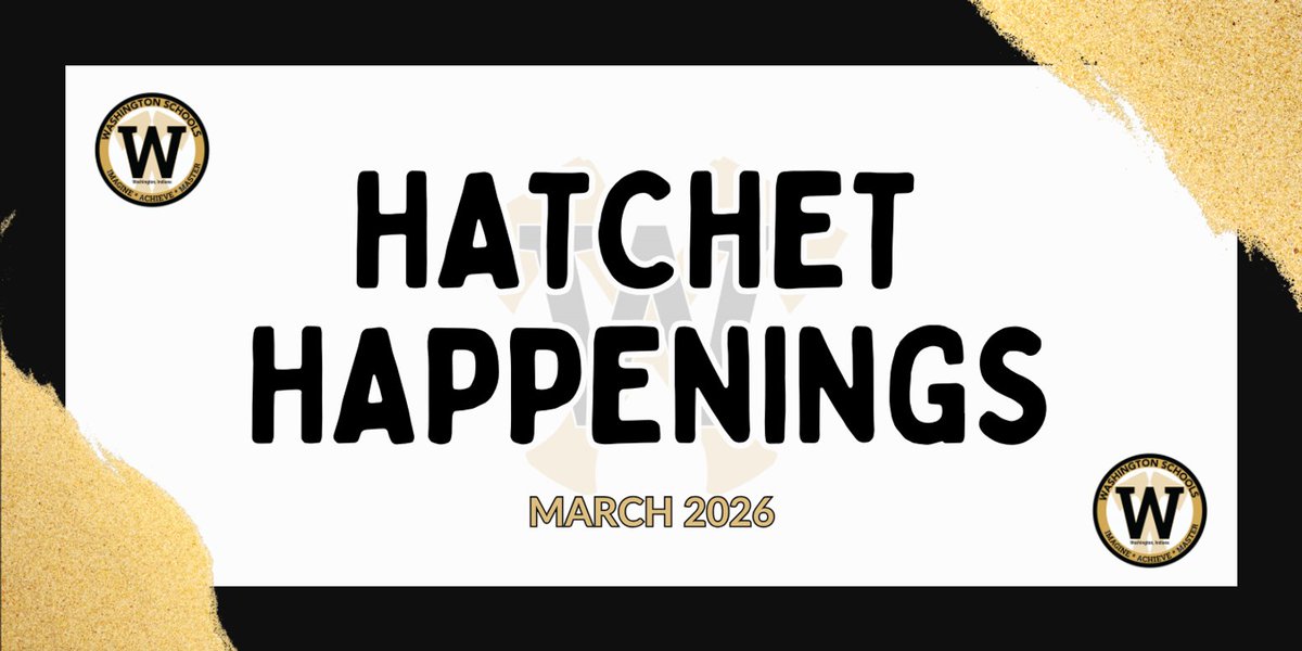 WashCommSchools's tweet photo. ☘️ Hatchet Happenings - March 2026 🖤🪓💛  https://t.co/zUfP7jMAAk via @ParentSquare https://t.co/ZHVj0cUaXZ