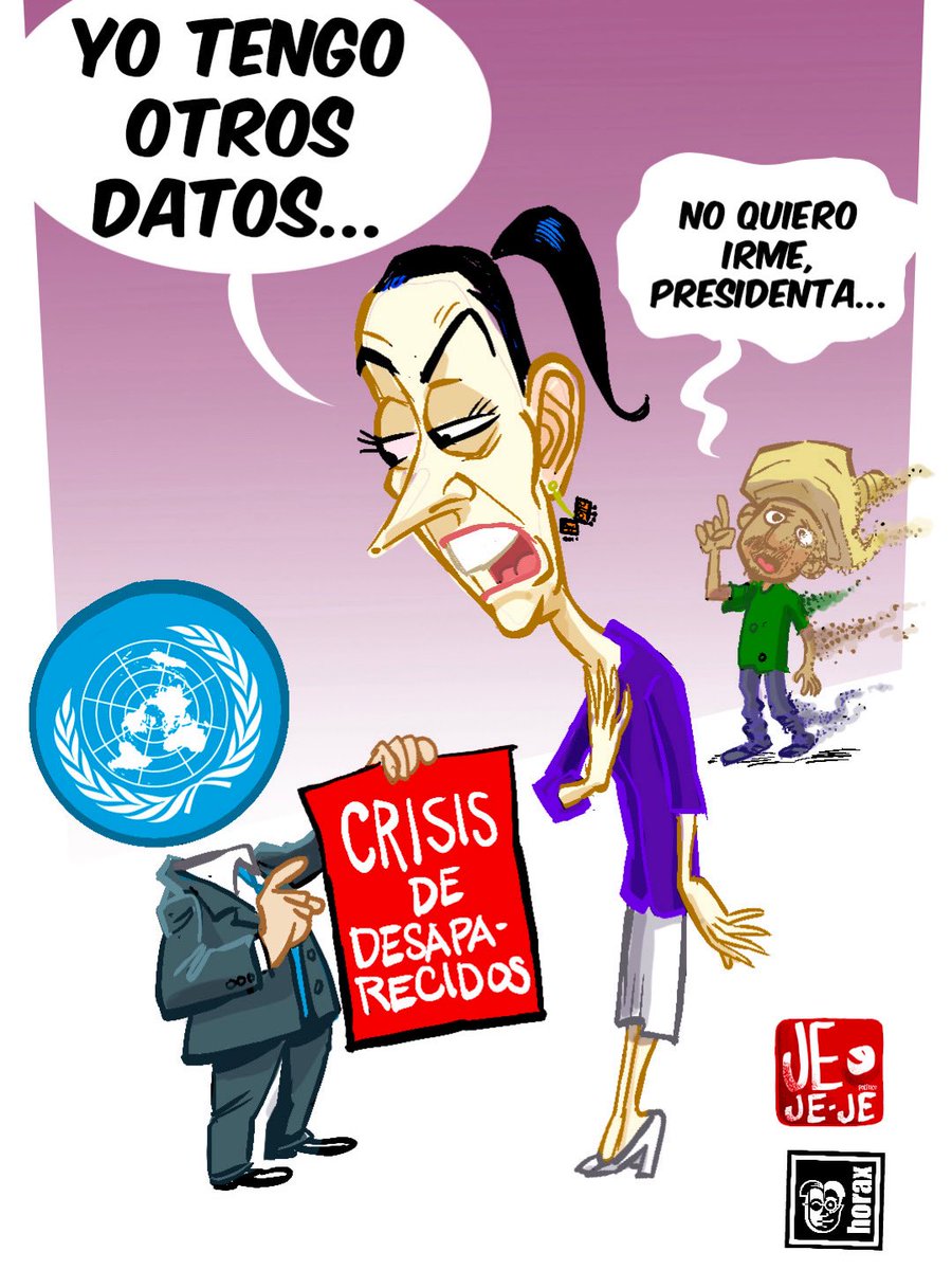jejejepolitico's tweet photo. Mientras la ONU habla de crisis de desapariciones, aquí la respuesta es la de siempre:

“yo tengo otros datos…”

Negar la realidad no la desaparece.
Solo confirma el nivel de cinismo.

Y mientras tanto, miles siguen sin aparecer…
pero para el gobierno, el problema es el discurso, no la tragedia.

Por @horaxmonero 

#jejejepolítico