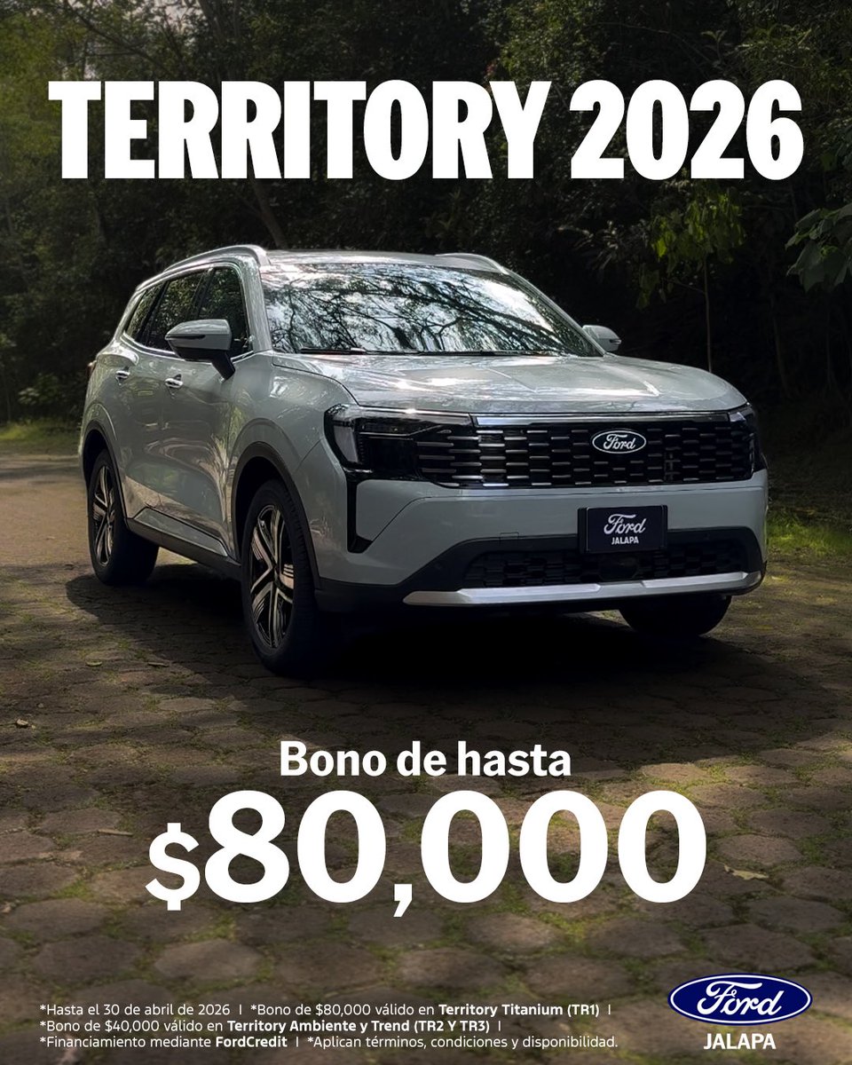 Cada camino cuenta una historia, haz que la tuya comience con una Ford Territory 2026 ¡visítanos y estrénala! 😎🔥

#ford #territory #suv #expandetuterritorio #fordmx