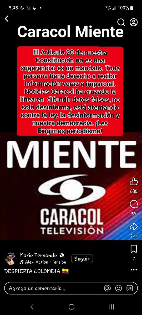 Nando_Ch3's tweet photo. @NoticiasCaracol Invito a los colombianos q denuncien a esta CLOACA de la Mafia, Medio PROPAGANDISTA de la  Mafia colombiana llamada URIBISMO!.. q tapan y callan el FRAUDE A LAS PRESIDENCIALES PPR PARTE DE THOMAS GREGG Y EL ABOGASTER!.. https://t.co/nqEKG0himm