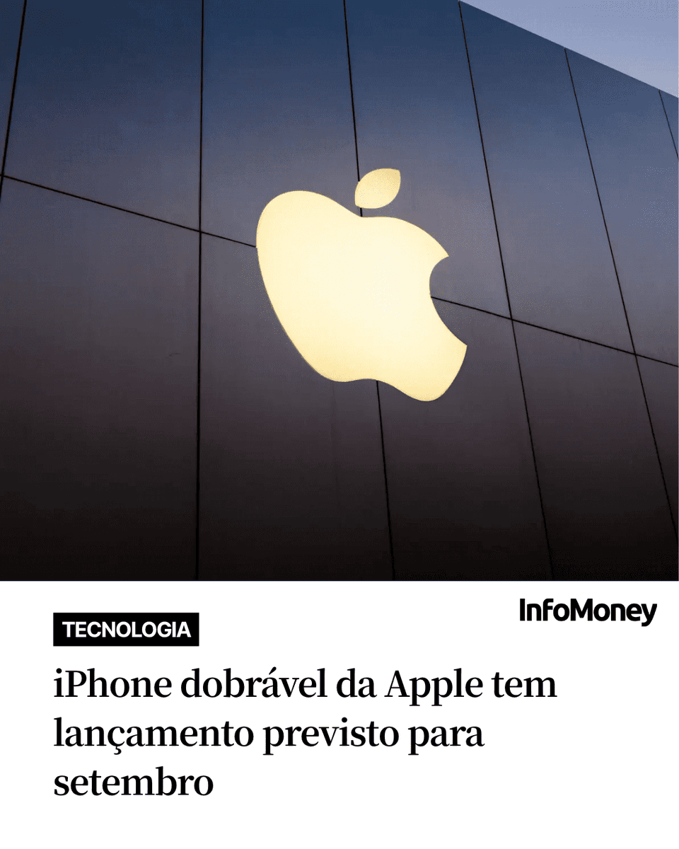 infomoney's tweet photo. MODELO DOBRÁVEL

O primeiro celular dobrável da Apple está no caminho para ser lançado durante o período usual de apresentação do iPhone ainda neste ano.

A empresa está programada para apresentar o modelo dobrável em setembro, junto com o iPhone 18 Pro e o 18 Pro Max, disseram as fontes, que pediram anonimato porque os planos ainda não foram anunciados. Normalmente, os celulares da Apple chegam às prateleiras na semana seguinte à sua divulgação.

Embora a complexidade da nova tela e dos materiais possa limitar a oferta inicial por algumas semanas, a Apple atualmente trabalha com o plano de colocar o dispositivo à venda aproximadamente ao mesmo tempo — ou muito pouco depois — dos novos modelos não dobráveis, disseram as fontes.

Leia mais no site do InfoMoney: https://t.co/gjpq61k9Ar

Foto: Shutterstock

#Apple #Iphone #Consumo #Business
