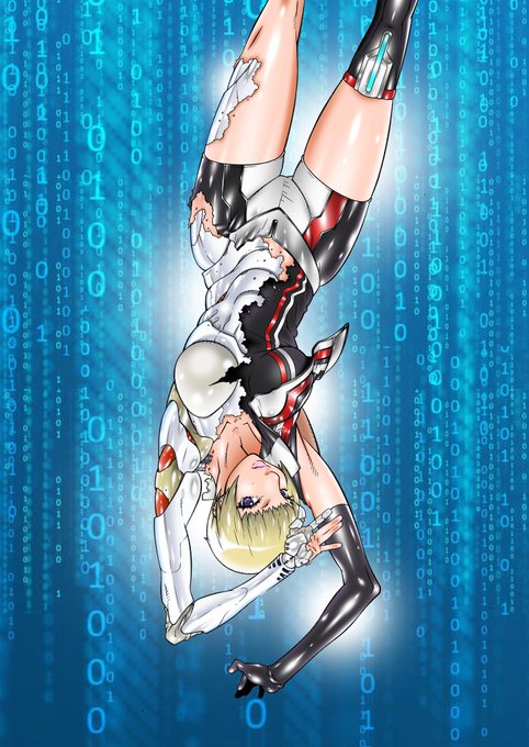 #ロボ娘なんでも投稿祭
アンドロイド・ゼロワンとエイトマンW。 