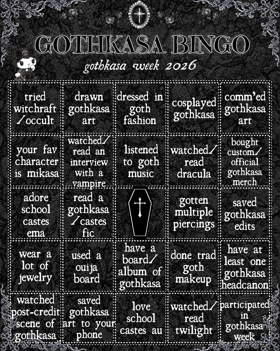 gothkasa week ♱ tweet media
