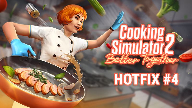 cookingsim's tweet image. 🚨 Hotfix update #4 is live

We’ve added gameplay improvements, balance changes and fixes for things like placement, multiplayer performance, EXP and customer behavior

👉 Read full patch notes: store.steampowered.com/news/app/24553…

Thanks for your support ❤️ More updates coming soon
