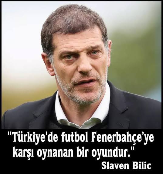 🚨Beşiktaş'ın eski hocası Slaven Bilic:

"Türkiye'de futbol Fenerbahçe'ye karşı oynanan bir oyundur."