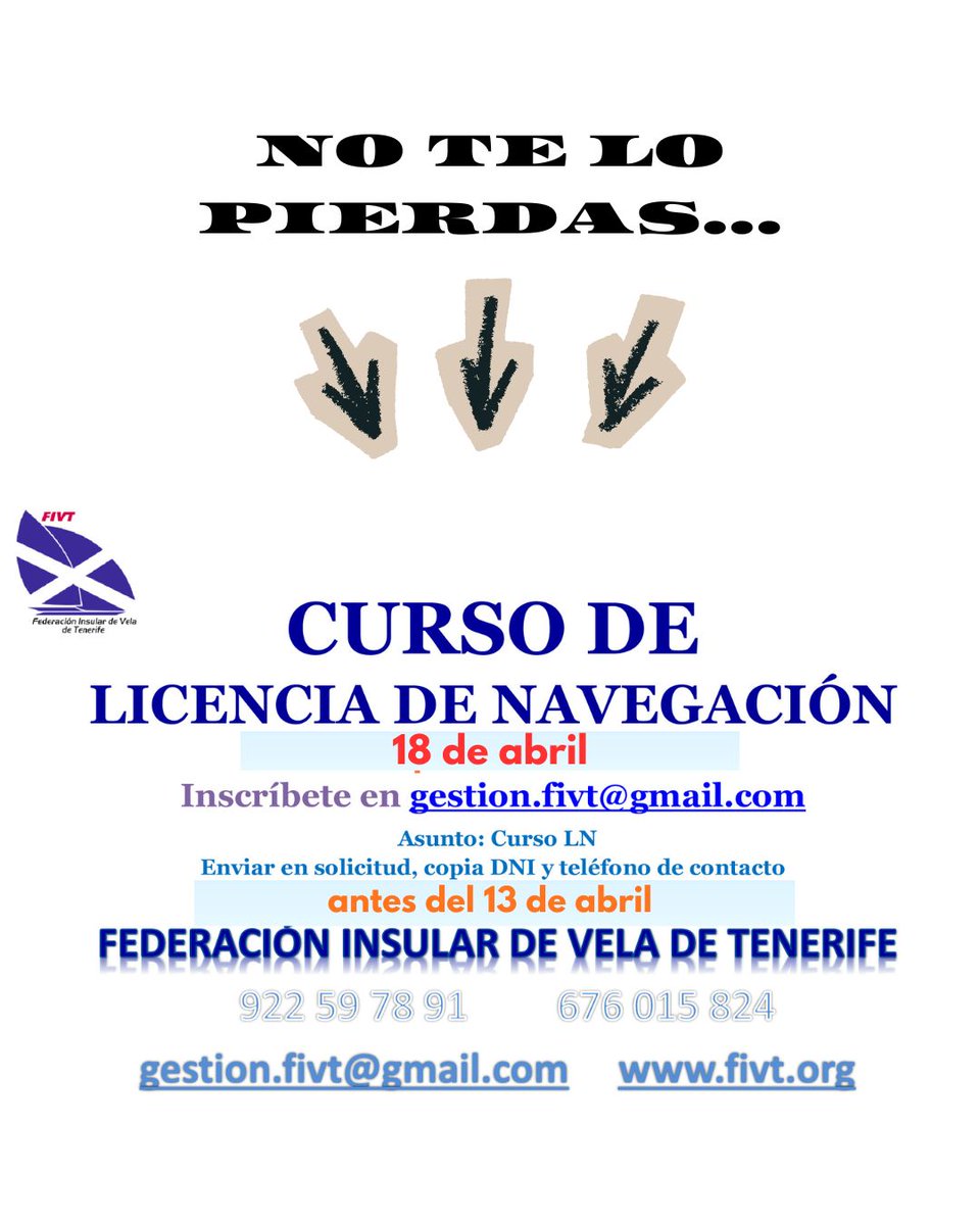 Federación Insular Vela Tenerife tweet media