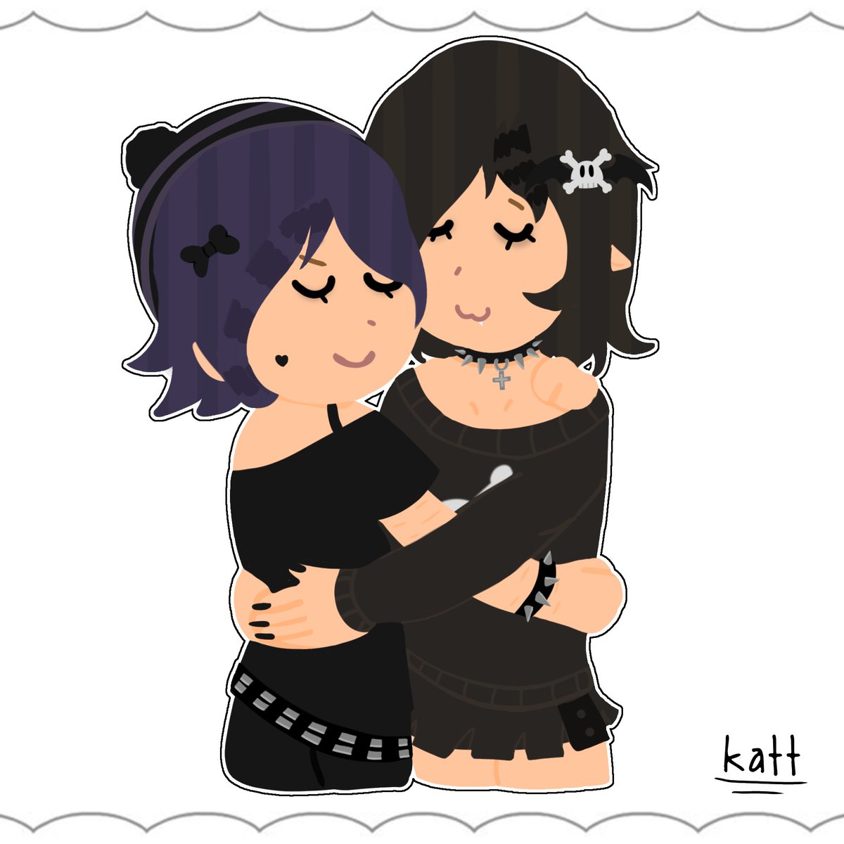uzisguitar's tweet photo. ㅤ
ㅤ ͚🦇 ˙   mᥱ  and  my  gf     ۪ ᰔ
ㅤ[ #crowbones  #riakotwt ]
ㅤ https://t.co/7ShR1jVyNH