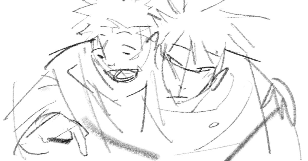 golden retriever/black cat <3 #yuji #megumi #jjk