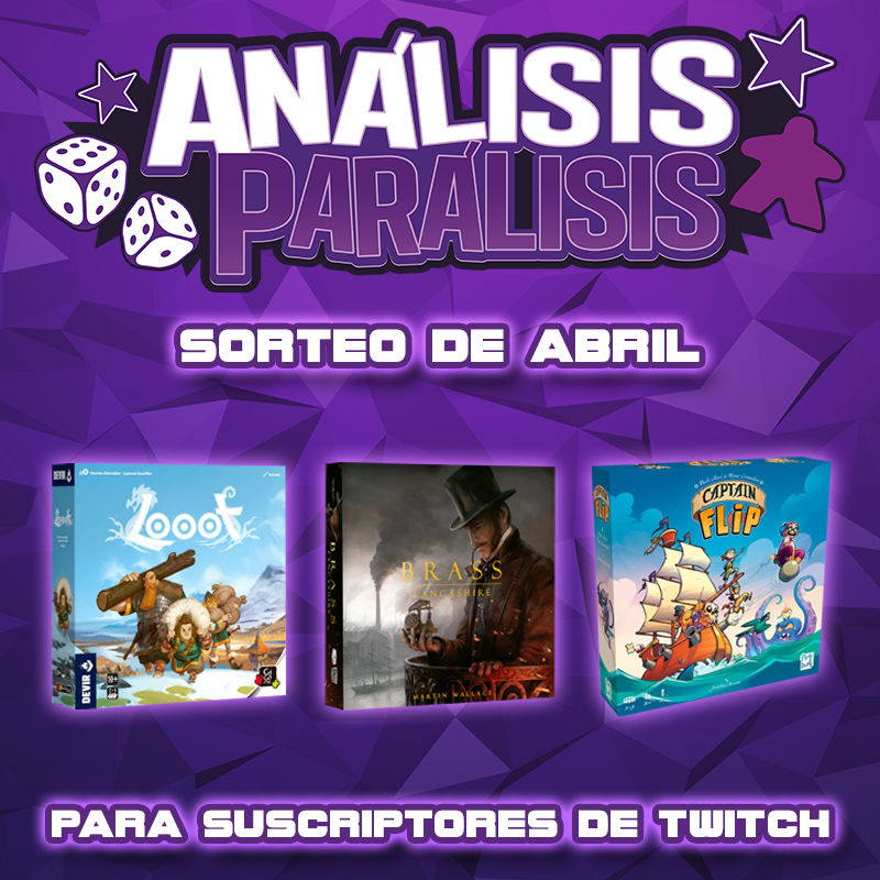 Sorteo de abril para suscriptores de Twitch.

Puedes suscribirte gratis con Amazon Prime: twitch.tv/analisisparali…

Los ganadores del mes pasado están en la sección "Acerca de" de Twitch y en Discord.

¡Gracias por vuestro apoyo!