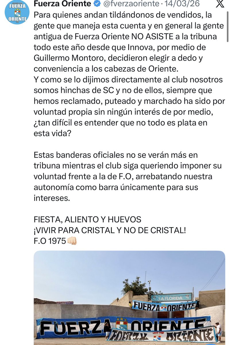 Fuerza Oriente tweet media