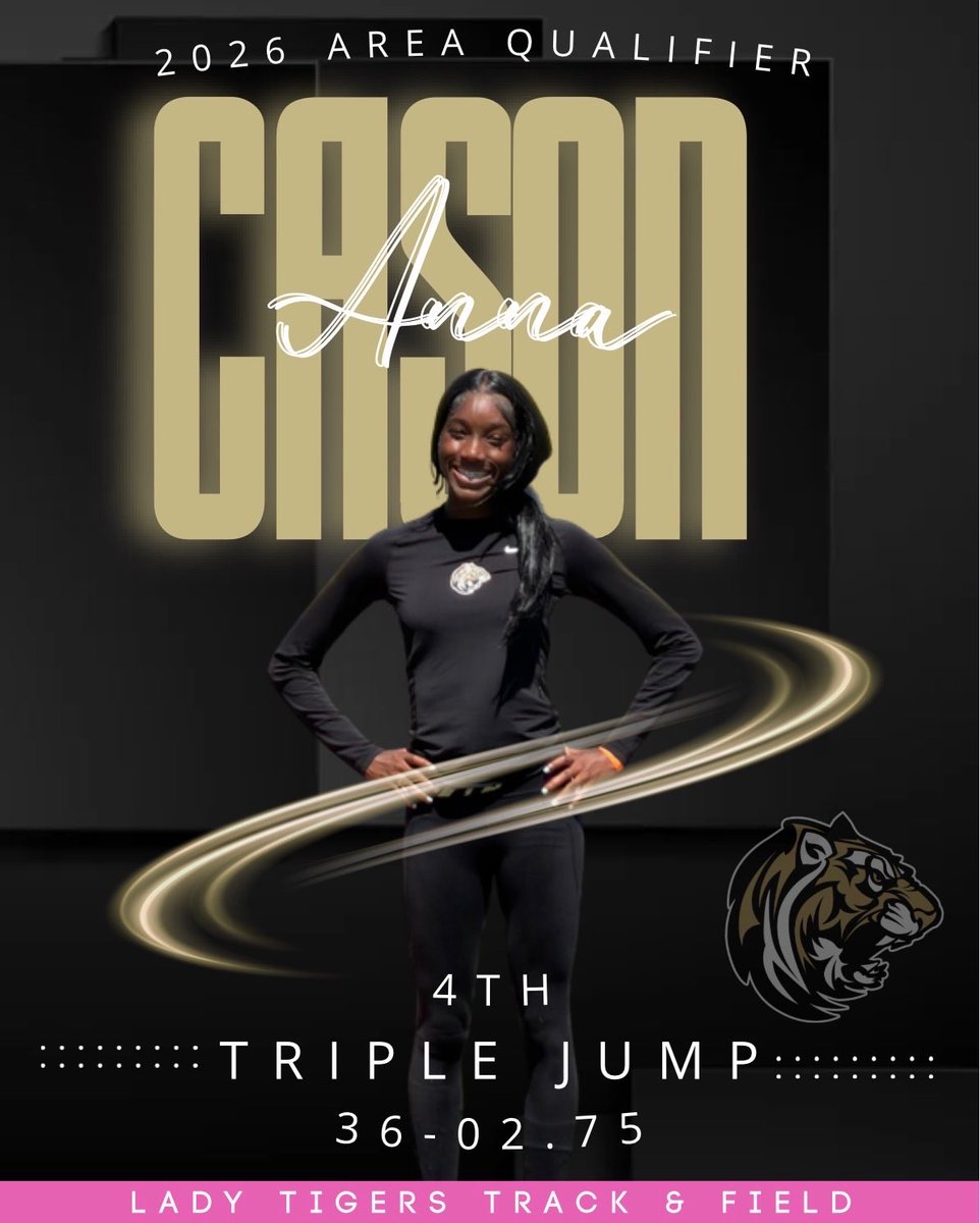 ogden_shannan's tweet photo. Advancing to the next round is Cason after 4th place in triple jump. Keep perfecting your craft. #upnextarea #sicemtigers ā¦@Conroeathleticsā© ā¦@CoachHardemanā© ā¦@Tasha_Smith78ā© https://t.co/8ncnHtPJRb