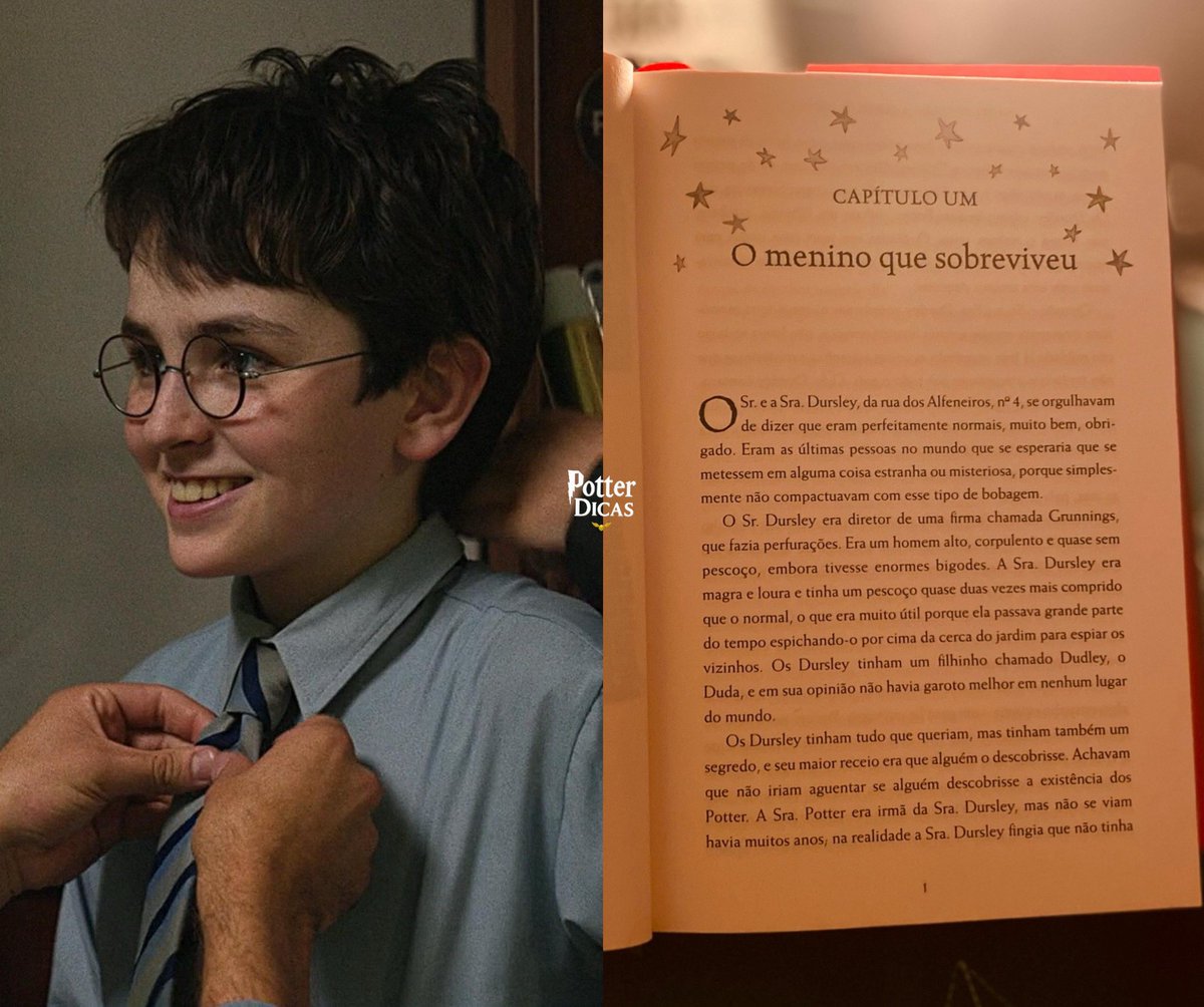 “Ele vai ser famoso, uma lenda. Vão escrever livros sobre Harry. Todas as crianças no nosso mundo vão conhecer o nome dele!”