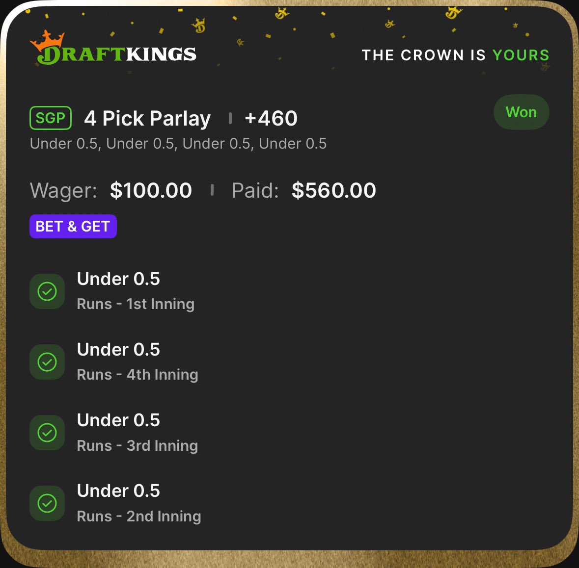 lhoff526's tweet photo. No Runs 1st 4 innings in #DirtyWater/ #ThisIsMyCrew  &amp; #LetsGoBucs/ #ForTheFaithful 

CASH THEM BOTH 

@Mayhemsports_ 

#MLB #Gambling𝕏 #MayhemMafia https://t.co/azWk9l3xOI