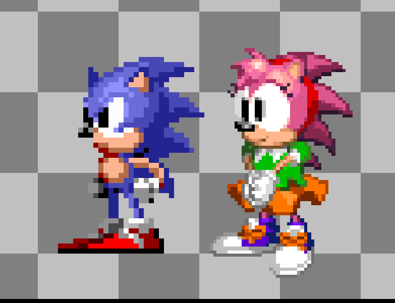 amy sonic cd custom sprite