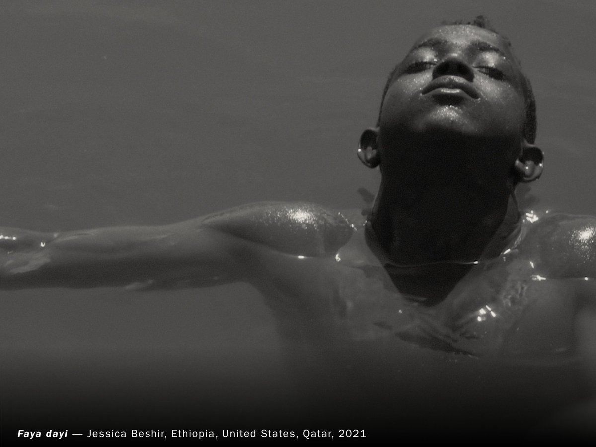 BAMPFA's tweet photo. Tomorrow at 7 PM, filmmaker Jessica Beshir joins us for FAYA DAYI, with a post-screening conversation with shah noor hussein.

A hallucinatory black-and-white debut set in rural Ethiopia, where khat blurs the line between spiritual ritual and escape.

🎟️ https://t.co/HnBlMCrZbw https://t.co/UjD35t7ONn