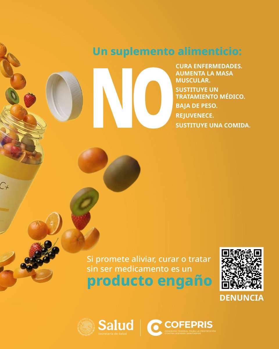COFEPRIS's tweet photo. En COFEPRIS vigilamos que la información que recibes sea veraz y no represente un riesgo para tu salud. https://t.co/xuaqTOppqa
