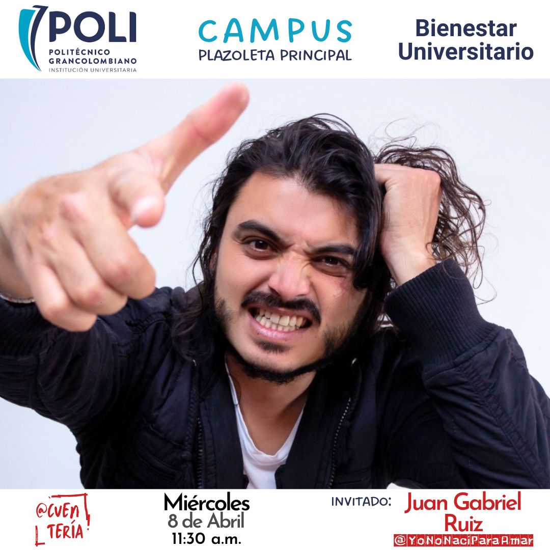 Este #Miércoles tendremos #Cuentería 🎭 en @PoliGran

🗓️ Abr 8
📍 Campus
🕦 11:30 am

Inv: Bienestar
Org: <a href="/Cuenteria/">Cuentería</a>

#Cuentos #Historias #Cuenteros #NarraciónOral #ArtesEscénicas #Teatro #Bogotá #PoliGran #Politécnico