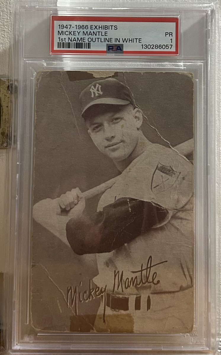 Vintage Mail Day!!!

Thank you <a href="/StormStacks/">Storm Vintage & PreWar</a> for working with me to help get this 1947-66 Exhibits Mickey Mantle into my PC

This *particular* Mantle is actually considered to be an alternative (&amp; affordable) Mantle RC, as the corner marking show it was produced between 1951-53.
