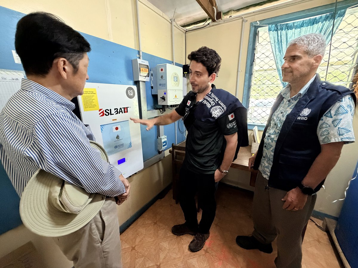 JapanEmb_SI's tweet photo. On 27th March, Ambassador HIGUCHI visited Pao and Vura communities, and Lunga Health Clinic to observe The Japan–Solomon Islands #Malaria Reduction Project, a collaborative project between #MHMS, the Government of #Japan and #WHO.
Details on our website→https://t.co/GhIgEgHI2t https://t.co/kyf8NNKMlv